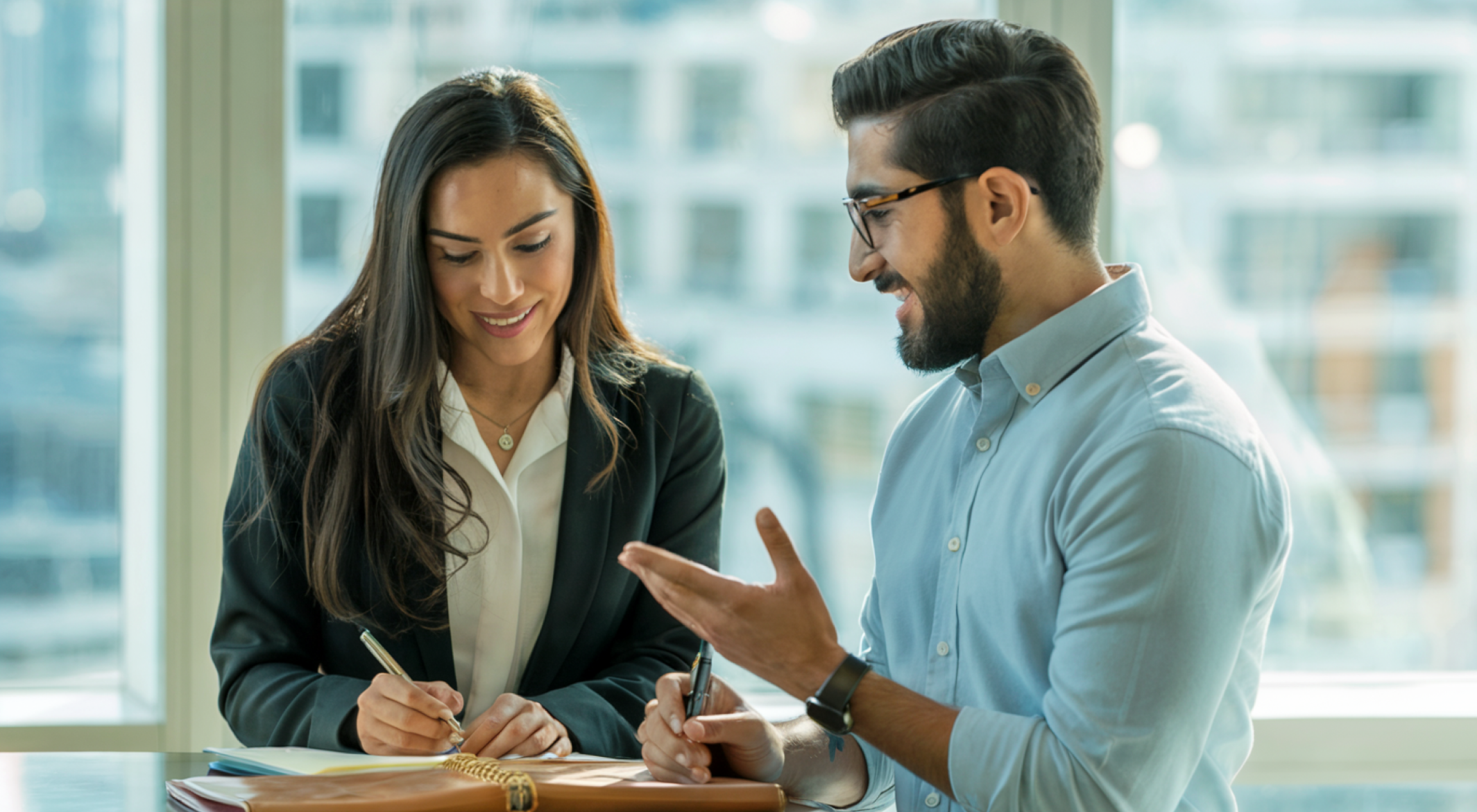 Triangle behind a mountain range made with structural grid like texture